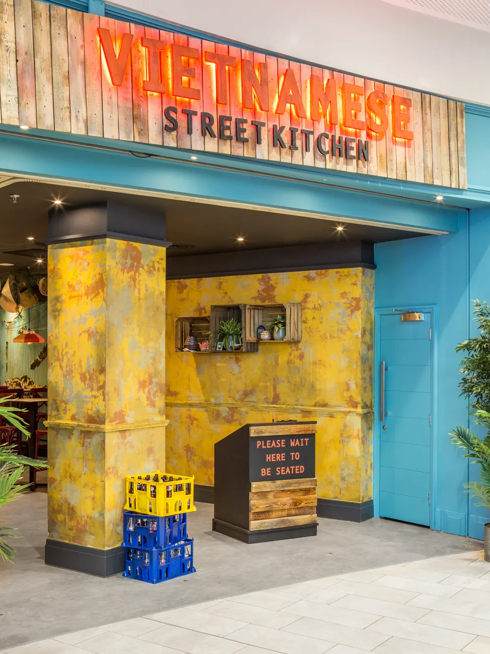 Vietnamese Street Kitchen entrance at Resorts World, by the NEC, Birmingham